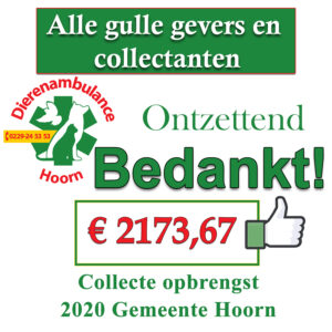 Lees meer over het artikel Opbrengst Collecte Gemeente Hoorn 2020